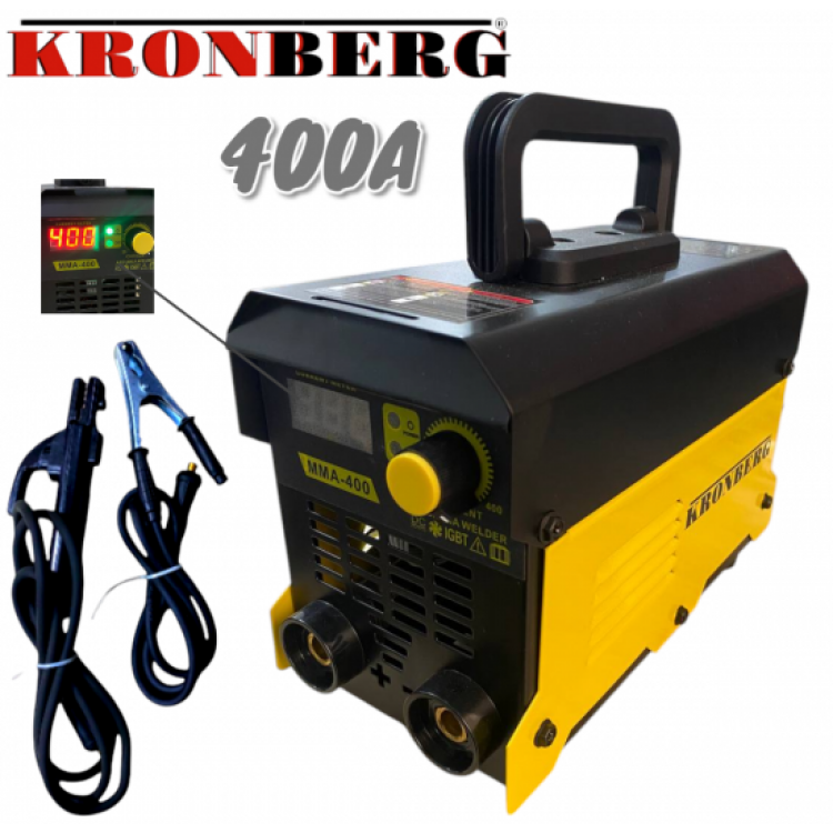 Инверторен Електрожен с дисплей KRONBERG 400A Инверторен Електрожен с дисплей KRONBERG 400A