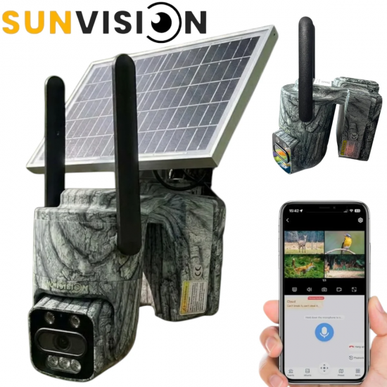Ловна Камера Соларна SUNVISION 4G С ДИСТАНЦИОННО НАБЛЮДЕНИЕ