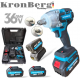 Акумулаторен Гайковерт Ударен Комбиниран Импакт 36V 10AH 850Nm KRONBERG 2 Батерии Зарядно Устройство и Куфар Акумулаторен Гайковерт Ударен Комбиниран Импакт 36V 10AH 850Nm KRONBERG 2 Батерии Зарядно Устройство и Куфар