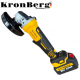 Безчетков Акумулаторен Ъглошлайф Безжичен KRONBERG 125мм 36V 10Ah 2 Батерии и Зарядно Устройство в Куфар Безчетков Акумулаторен Ъглошлайф Безжичен KRONBERG 125мм 36V 10Ah 2 Батерии и Зарядно Устройство в Куфар