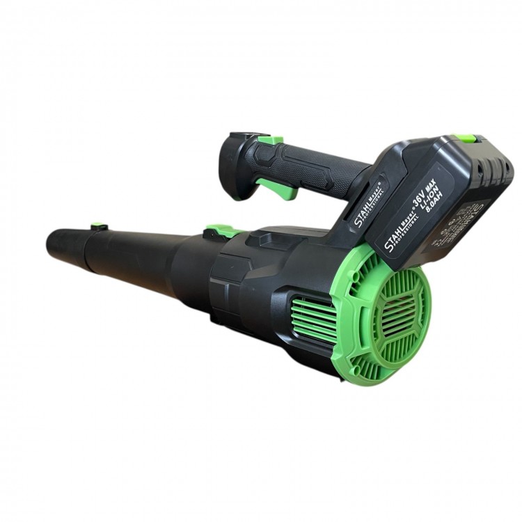 Акумулаторна въздуходувка STAHLMAYER 36v-8Ah. Духалка за листа , 2 батерии и зарядно Акумулаторна въздуходувка STAHLMAYER 36v-8Ah. Духалка за листа , 2 батерии и зарядно