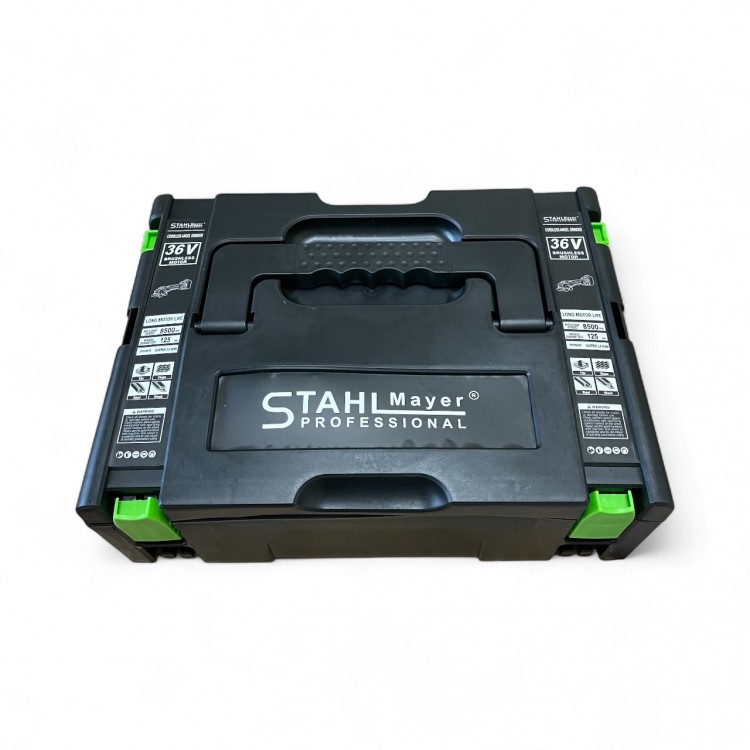 АКУМУЛАТОРЕН ЪГЛОШЛАЙФ 36V 8,0AH STAHLMAYER-BLACK PRO