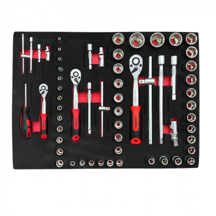 Шкаф с инструменти HAWEK , 6 чекмеджета 4 пълни HW-2055 Шкаф с инструменти HAWEK , 6 чекмеджета 4 пълни HW-2055