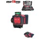 Лазерен Нивелир с 16 линии KRAFTROYAL 4Д със сензор индикация на батерия + тринога Лазерен Нивелир с 16 линии KRAFTROYAL 4Д със сензор индикация на батерия + тринога