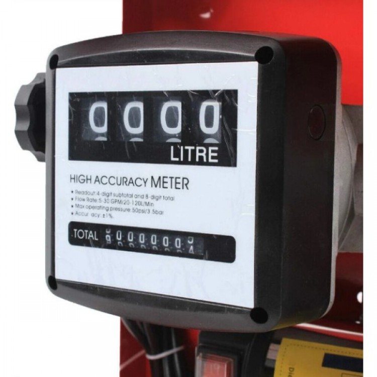 Електрическа помпа за източване на гориво, бензиноколонка с брояч -  12V