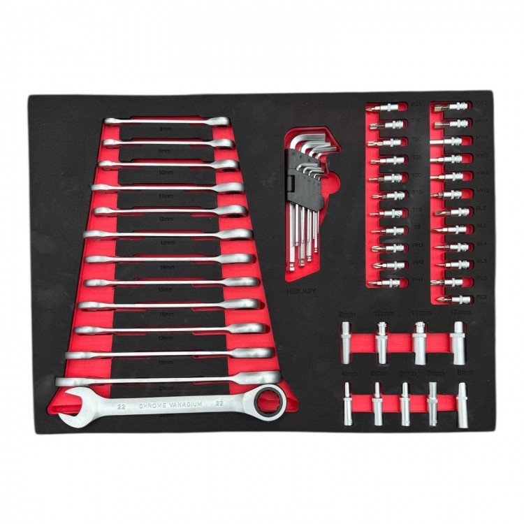 Шкаф с инструменти HAWEK , 6 чекмеджета 4 пълни HW-2055 Шкаф с инструменти HAWEK , 6 чекмеджета 4 пълни HW-2055