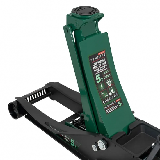 Професионален хидравличен крик „Крокодил“ ROCKFORCE 5T, нископрофилен, с педал и двойна помпа (96–595 мм) Професионален хидравличен крик „Крокодил“ ROCKFORCE 5T, нископрофилен, с педал и двойна помпа (96–595 мм)