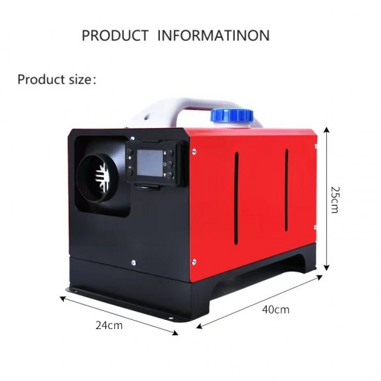 Суха Дизелова Печка HAWEK  8kW – за кемпери, бусове и гаражи 12V / 24V / 220V ,модел 2