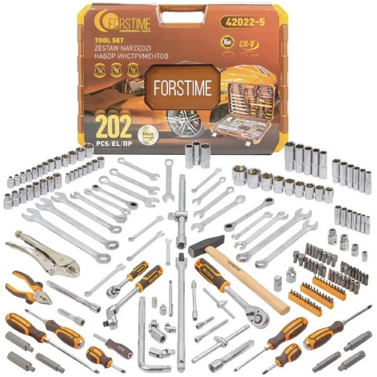 ГЕДОРЕ 202 ЧАСТИ 1/4″ 3/8″ 1/2″ FORSTIME ГЕДОРЕ 202 ЧАСТИ 1/4″ 3/8″ 1/2″ FORSTIME