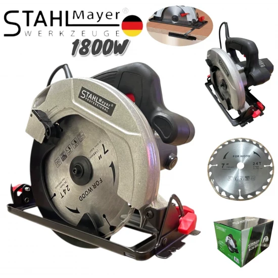Ръчен Циркуляр Електрически STAHLMAYER 185мм 1800W