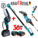 Телескопичен Прът и Акумулаторна Безчеткова Резачка за Клони 36V 8,0AH KRAFTROYAL 2 Батерии Безжичен Верижен Трион Телескопичен Прът и Акумулаторна Безчеткова Резачка за Клони 36V 8,0AH KRAFTROYAL 2 Батерии Безжичен Верижен Трион