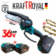 Телескопичен Прът и Акумулаторна Безчеткова Резачка за Клони 36V 8,0AH KRAFTROYAL 2 Батерии Безжичен Верижен Трион Телескопичен Прът и Акумулаторна Безчеткова Резачка за Клони 36V 8,0AH KRAFTROYAL 2 Батерии Безжичен Верижен Трион