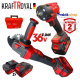 2в1 Акумулаторен Ъглошлайф и Гайковерт / Импакт KRAFTROYAL 36V 8,0AH 2 батерии Шлайф Червен Комплект 2в1 Акумулаторен Ъглошлайф и Гайковерт / Импакт KRAFTROYAL 36V 8,0AH 2 батерии Шлайф Червен Комплект