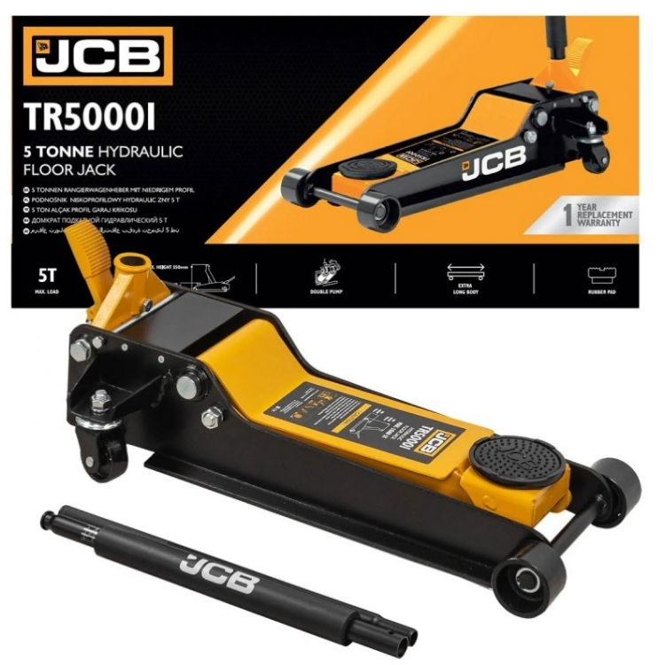 Крик "крокодил" нископрофилен 5 т с педал JCB, TR50001 (90-550 мм)