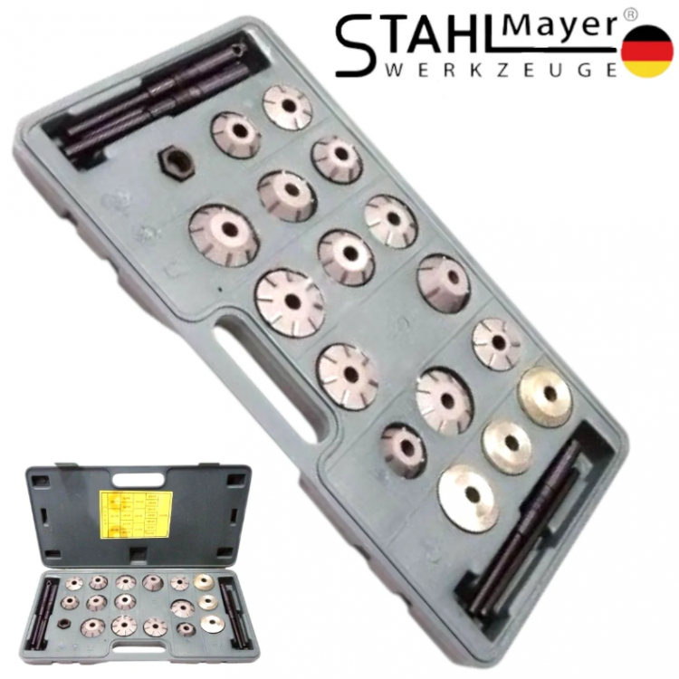 КОМПЛЕКТ ФРЕЗИ ЗА ШЛАЙФАНЕ НА ЛЕГЛА НА КЛАПАНИ , STAHLMAYER
