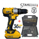 Винтоверт Акумулаторен Безчетков 36V 8,0AH STAHLMAYER + Битове Свредла Накрайници Комплект 246 части ПРОМО Винтоверт Акумулаторен Безчетков 36V 8,0AH STAHLMAYER + Битове Свредла Накрайници Комплект 246 части ПРОМО