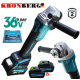 Ъглошлайф Акумулаторен Безчетков KRONBERG 36V 10AH 2 Батерии 125мм Шлайф на Батерия Ъглошлайф Акумулаторен Безчетков KRONBERG 36V 10AH 2 Батерии 125мм Шлайф на Батерия