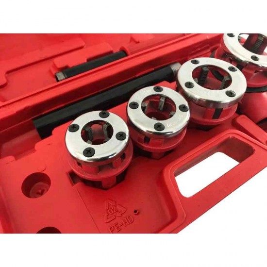 Комплект винторезка с 4 глави / 1/2-1_1/4″ Комплект винторезка с 4 глави / 1/2-1_1/4″