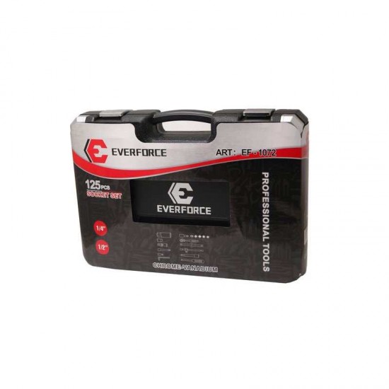 Немски к-т инструменти EverForce 125 части + ключове 8-22мм Немски к-т инструменти EverForce 125 части + ключове 8-22мм