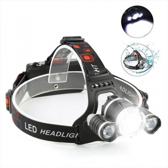 Мощен троен LED Челник RJ-3000 Мощен троен LED Челник RJ-3000