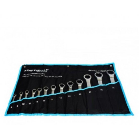 Звездогаечни тресчотни ключове 8-32мм KrafTWelle Звездогаечни тресчотни ключове 8-32мм KrafTWelle