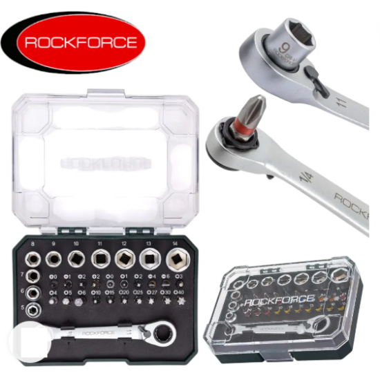МИНИ ГЕДОРЕ 31 ЧАСТИ 1/4'' ROCKFORCE МИНИ ГЕДОРЕ 31 ЧАСТИ 1/4'' ROCKFORCE
