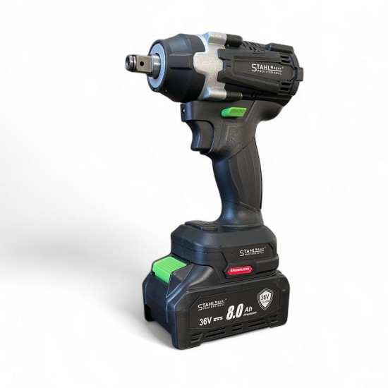 АКУМУЛАТОРЕН УДАРЕН ГАЙКОВЕРТ НА 1/2 И ИМПАКТ. 2V1 STAHLMAYER BLACK PRO 36V – 850NM. + 40ч. АКУМУЛАТОРЕН УДАРЕН ГАЙКОВЕРТ НА 1/2 И ИМПАКТ. 2V1 STAHLMAYER BLACK PRO 36V – 850NM. + 40ч.