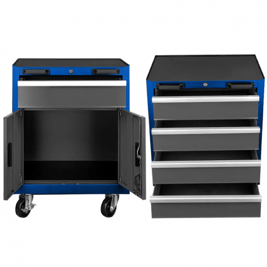 Комплект работна маса, шкафове и сервизни колички – метални HAWEK Комплект работна маса, шкафове и сервизни колички – метални HAWEK