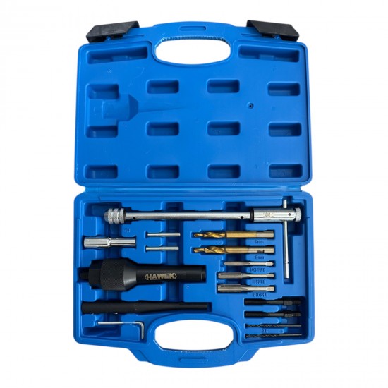 Комплект за демонтаж на скъсани подгревни свещи 8мм и 10мм , HAWEK , HW-1129 Комплект за демонтаж на скъсани подгревни свещи 8мм и 10мм , HAWEK , HW-1129