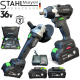 Комплект акумулаторен ъглошлайф и гайковерт 36V 8Ah StahlMayer BLACK PRO Комплект акумулаторен ъглошлайф и гайковерт 36V 8Ah StahlMayer BLACK PRO