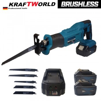 Акумулаторен саблен трион БЕЗЧЕТКОВ KRAFT WORLD DWE- CD24