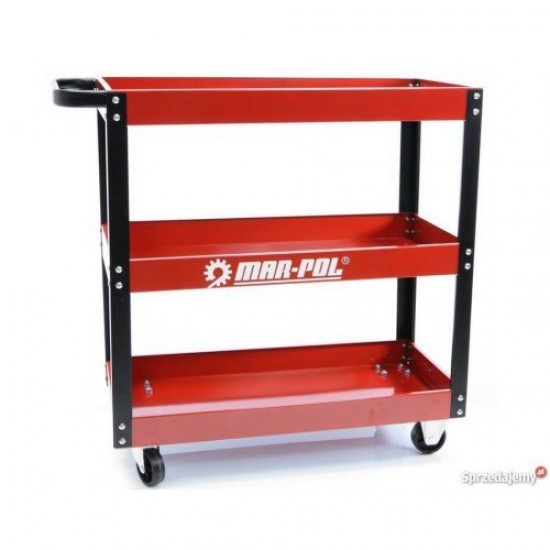 Количка за Инструменти с 3 Рафта и Поставка за Отвертки Количка за Инструменти с 3 Рафта и Поставка за Отвертки