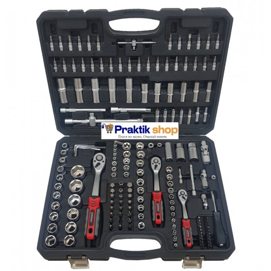 НОВ УСИЛЕН МОДЕЛ Немски куфар с инструменти 172ч Stahl Mayer Гедоре с 3бр тресчотка НОВ УСИЛЕН МОДЕЛ Немски куфар с инструменти 172ч Stahl Mayer Гедоре с 3бр тресчотка